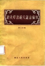针灸疗法经穴证治备考 封面