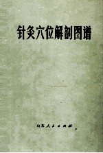针灸穴位解剖图谱 封面