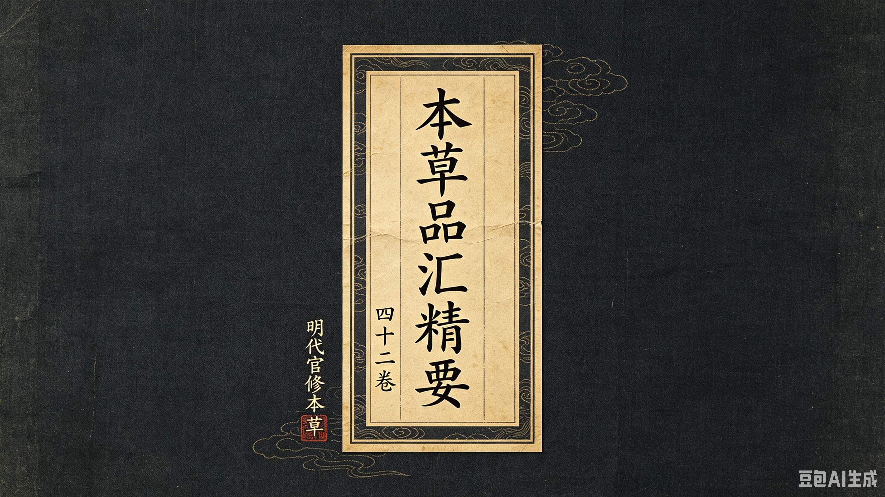 《本草品汇精要》42卷 明代官修本草