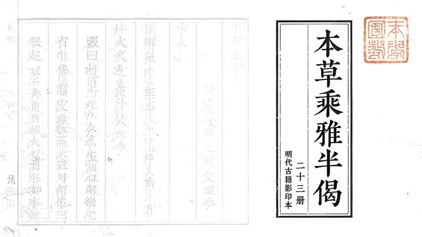 《本草乘雅半偈》23册