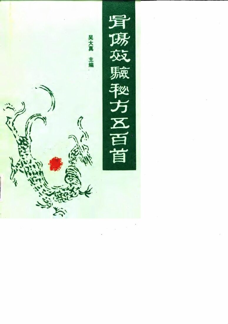 骨伤效验秘方五百首 封面