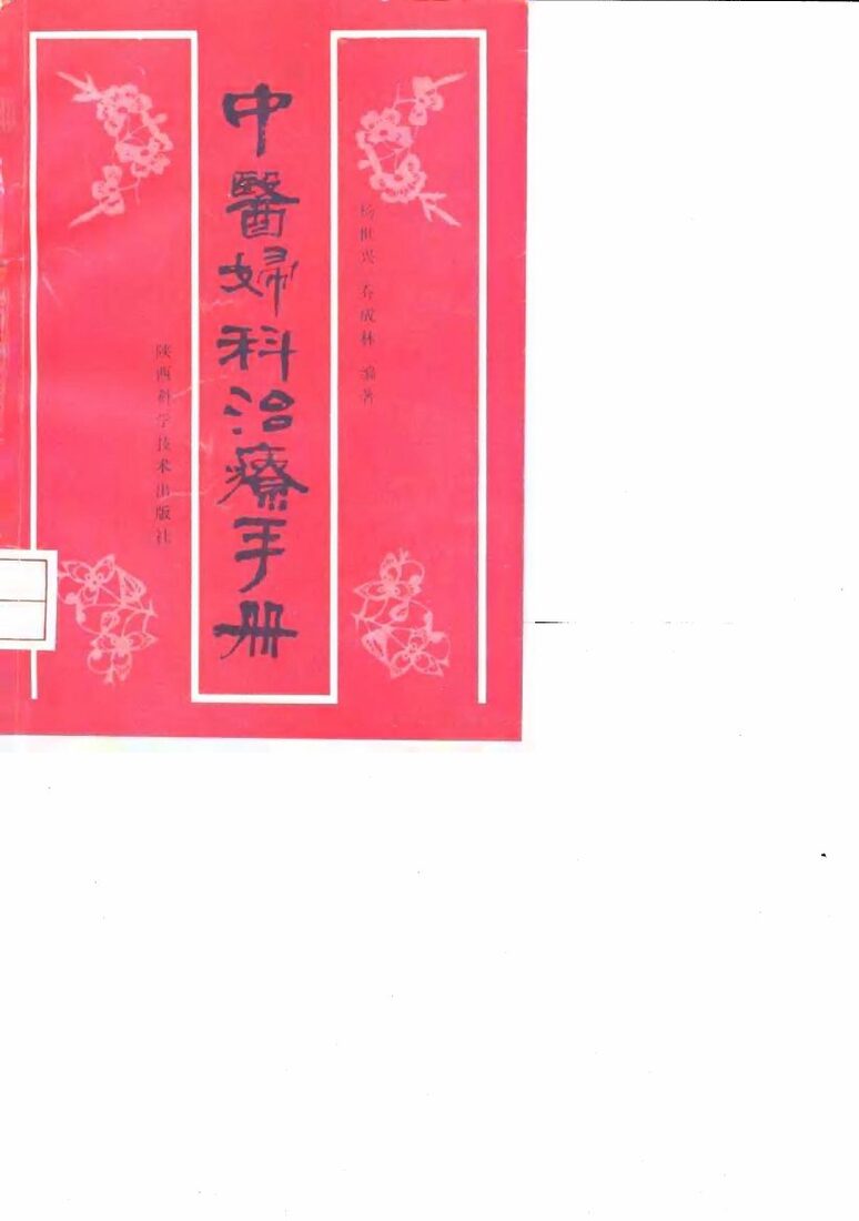 中医妇科治疗手册 封面