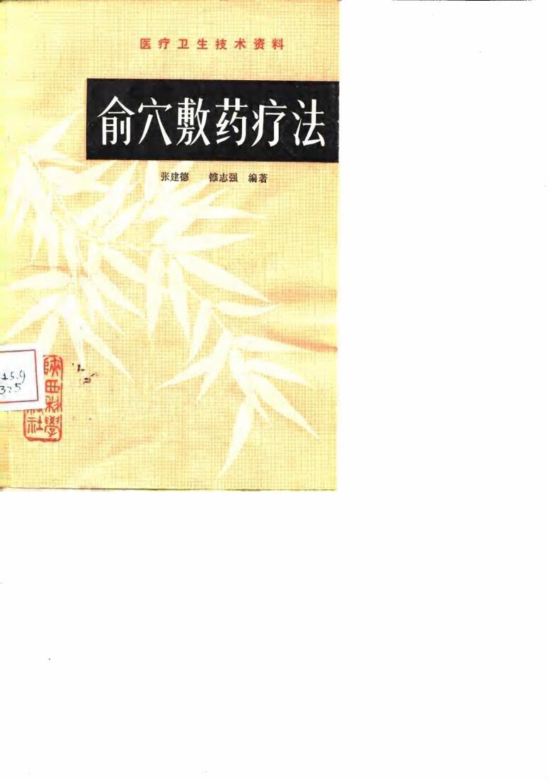 俞穴敷药疗法 封面
