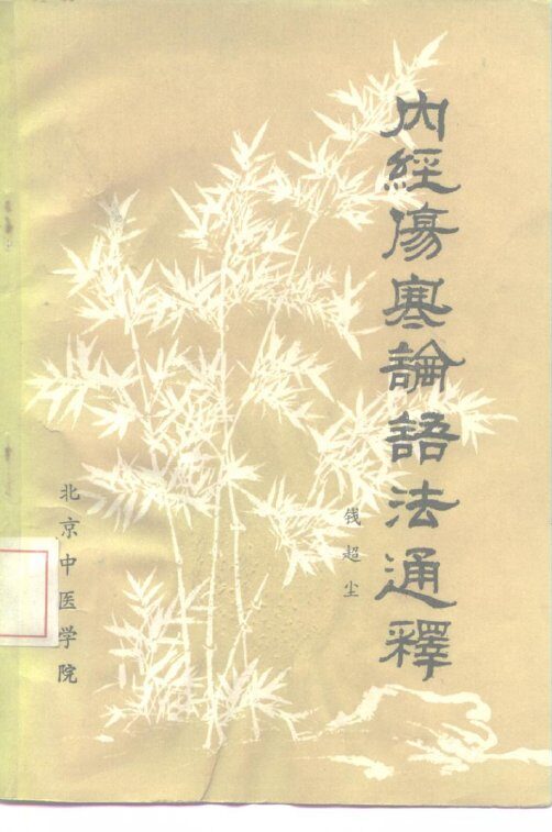 内经伤寒论语法通释 封面