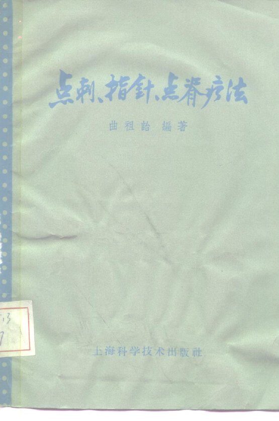 点刺、指针、点脊疗法 封面