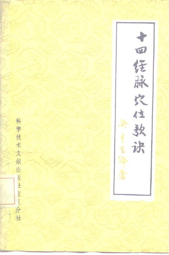 十四经脉穴位歌诀 封面
