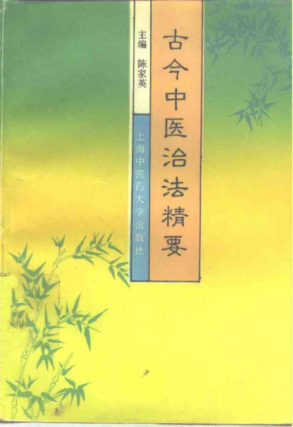 古今中医治法精要 封面
