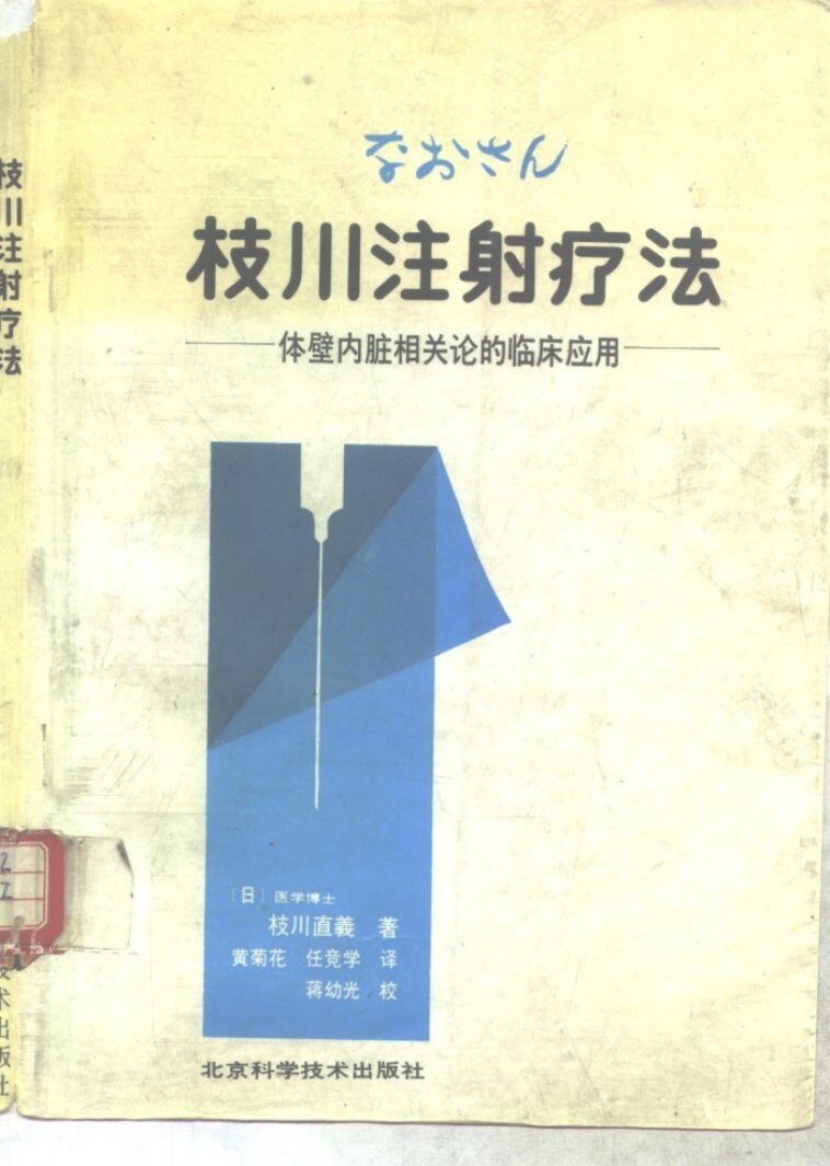 枝川注射疗法  体壁内脏相关论的临床应用 封面