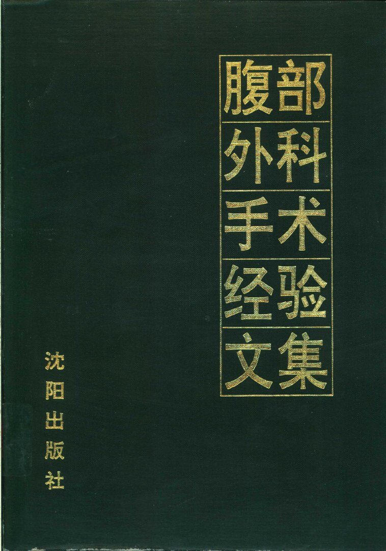 腹部外科手术经验文集 封面