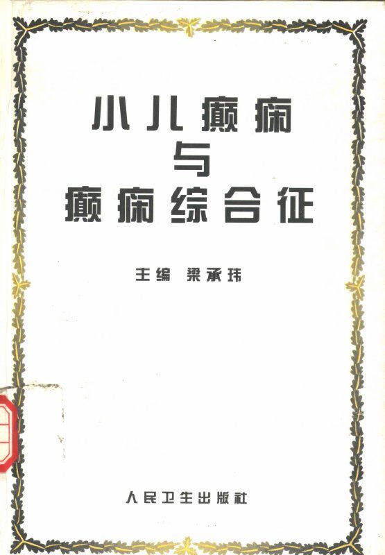 小儿癫痫与癫痫综合征 封面