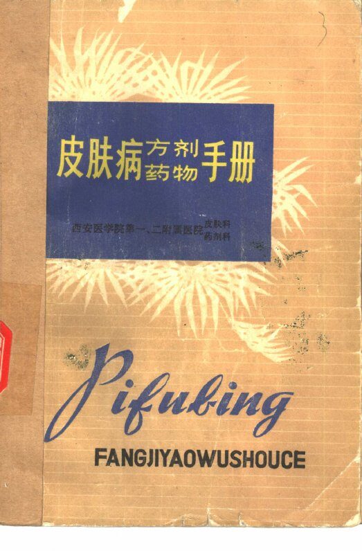 皮肤病方剂药物手册 封面