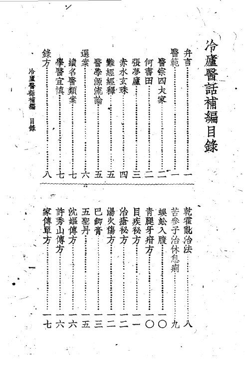 冷庐医话  第6卷 封面
