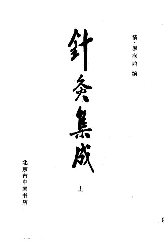 针灸集成 封面