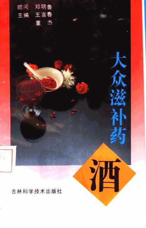 大众滋补药酒 封面