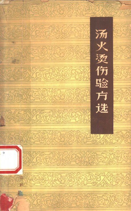 汤火烫伤验方选 封面