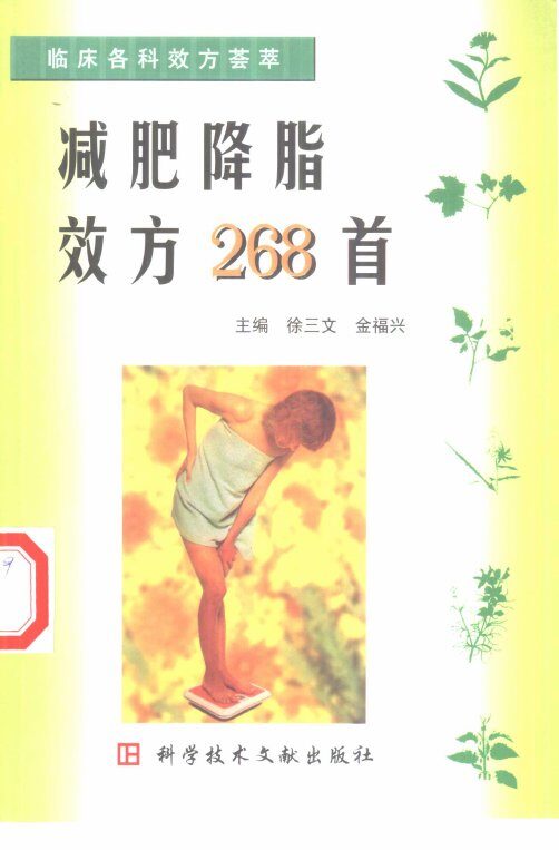 临床各科效方荟萃系列丛书  减肥降脂效方268首 封面