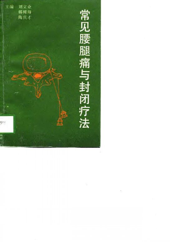 常见腰腿痛与封闭疗法 封面