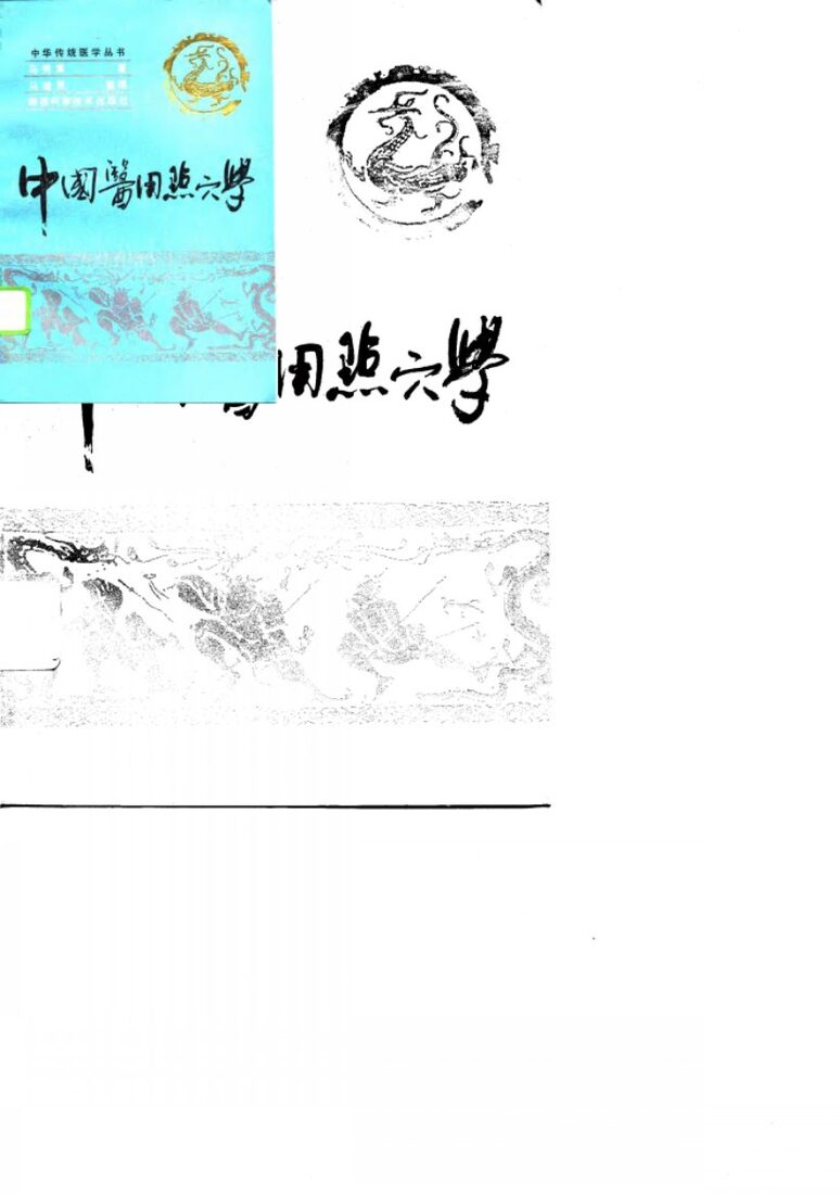 中国医用点穴学 封面