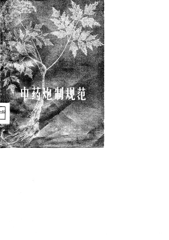 中药炮制规范 封面