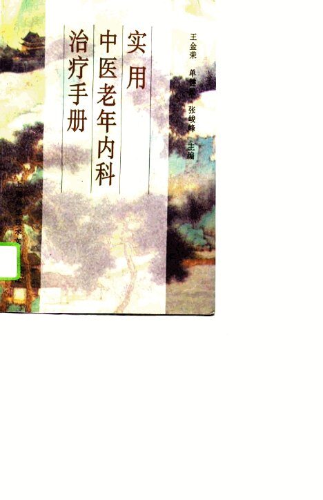实用中医老年内科治疗手册 封面