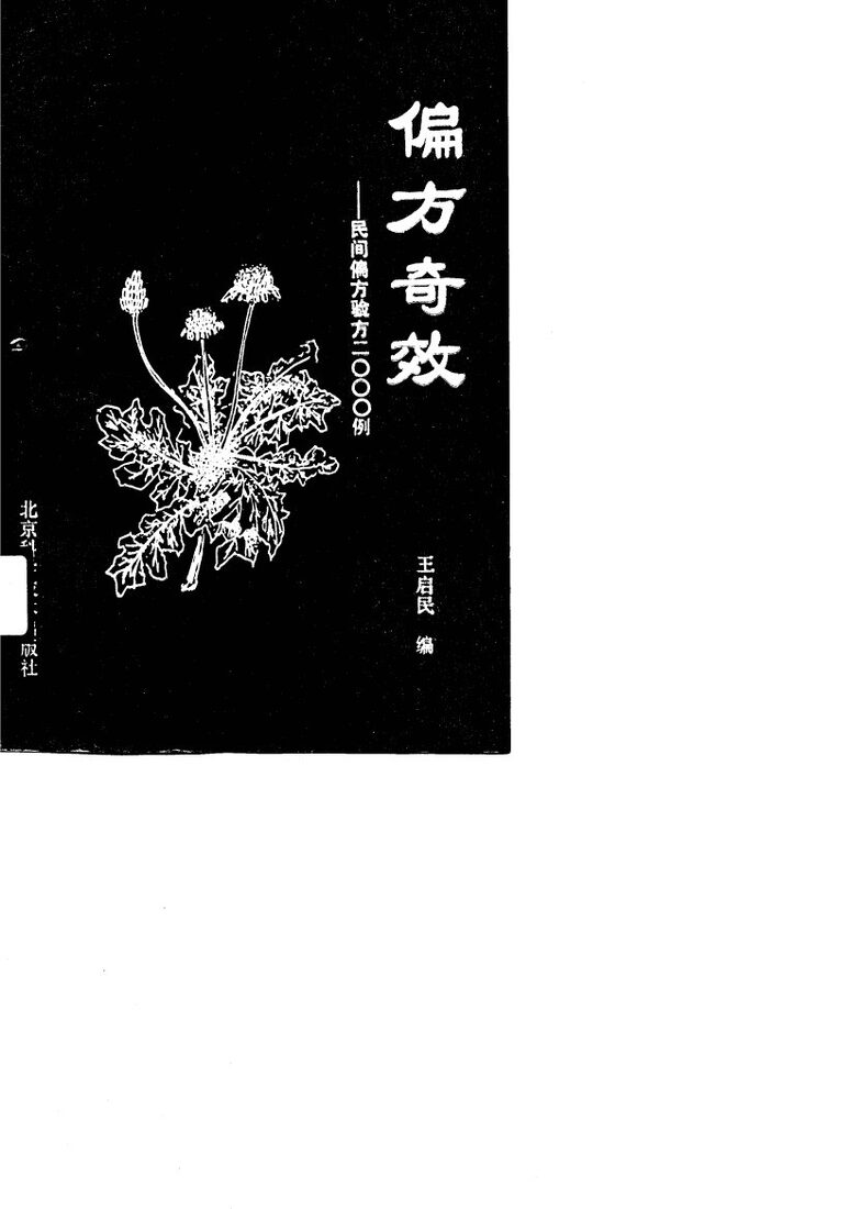 偏方奇效——民间偏方与验方2000例 封面