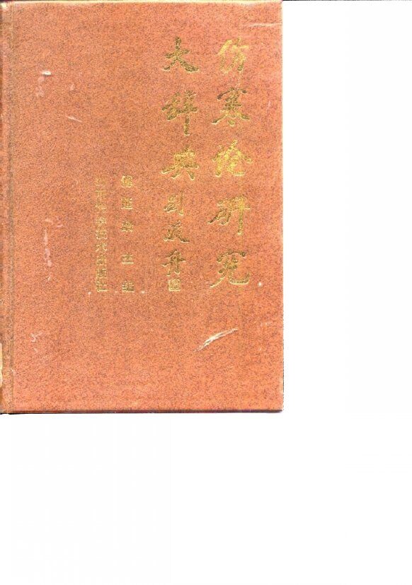 伤寒论研究大辞典 封面