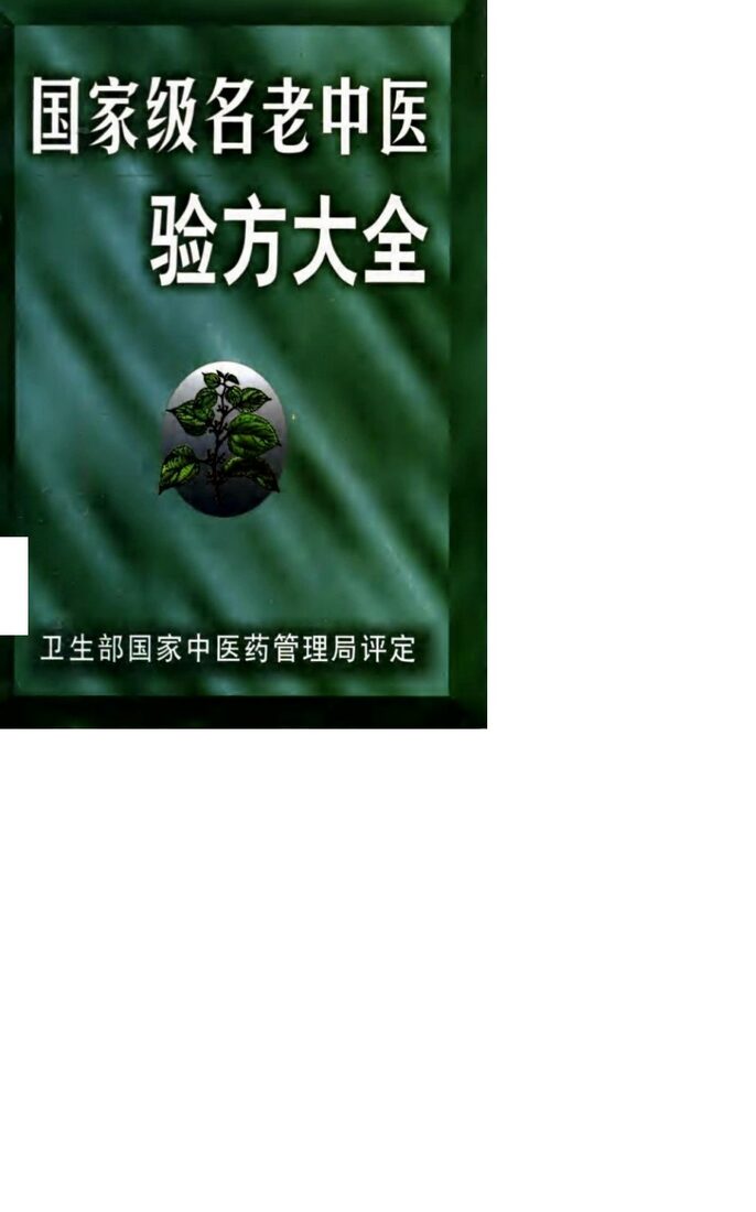 国家级名老中医验方大全 封面