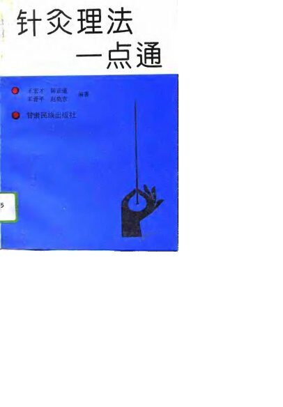 针灸理法一点通 封面