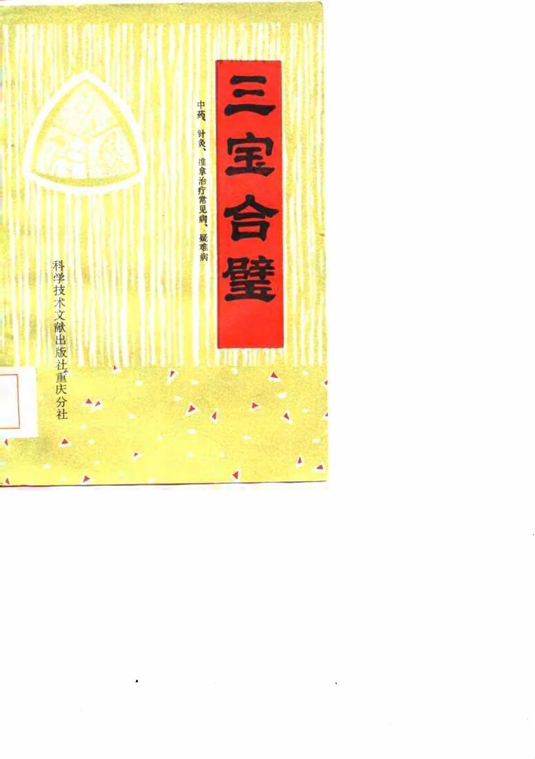 三宝合璧  中药、针灸、推拿治疗常见病、疑难病 封面