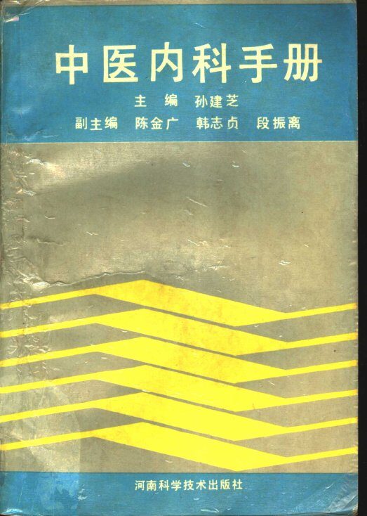中医内科手册 封面