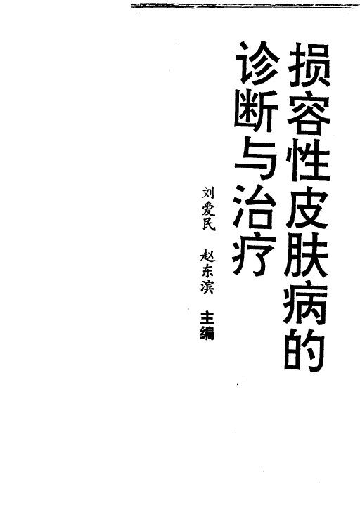损容性皮肤病的诊断与治疗 封面