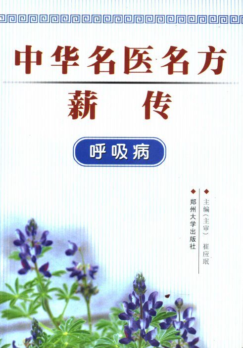 中华名医名方薪传  呼吸病 封面