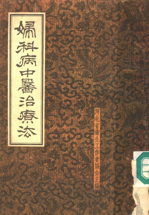 妇科病中医治疗法 封面