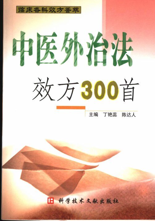 临床各科效方荟萃系列丛书  中医外治法效方300首 封面