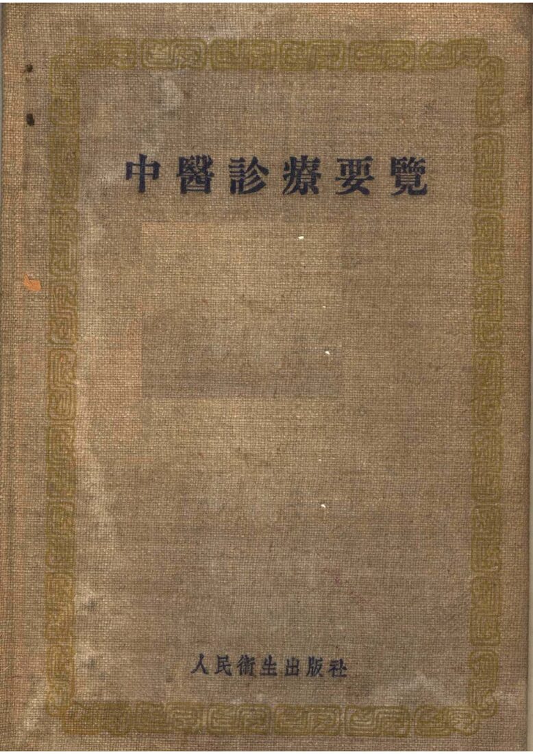 中医诊疗要览 封面