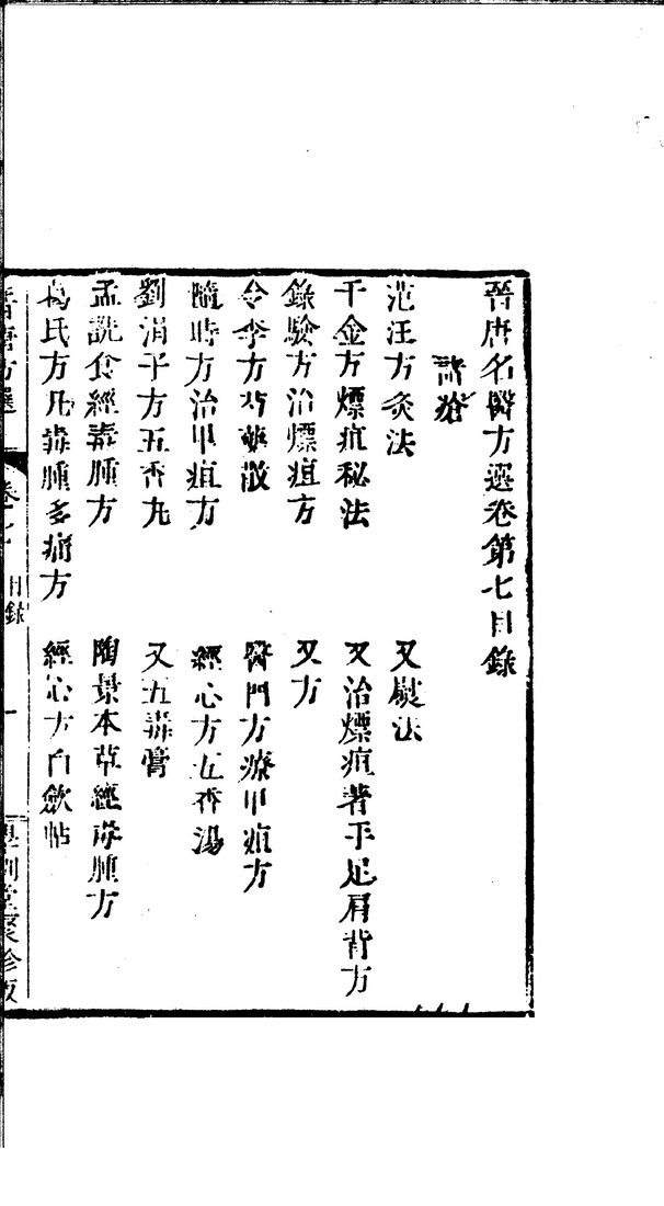 晋唐名医方选  7 封面