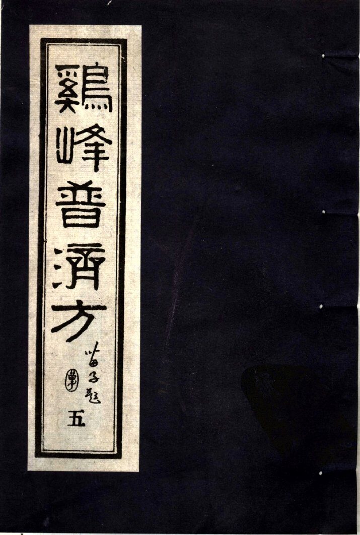 鸡峰普济方  5 封面