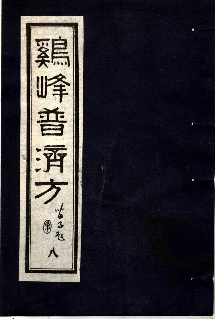鸡峰普济方  8 封面