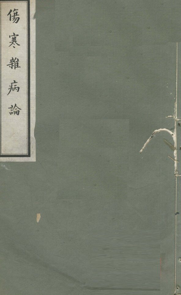 伤寒杂病论  卷12 封面