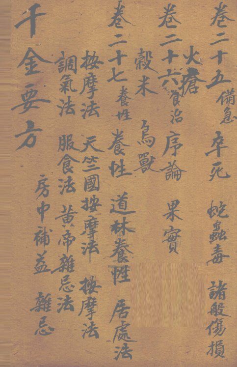 千金要方  卷25 封面