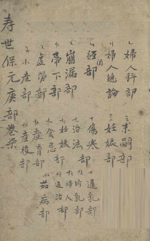 增补寿世保元  庚集七卷 封面