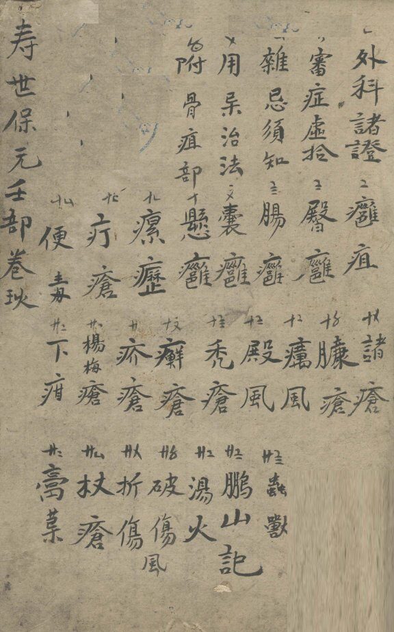 增补寿世保元  壬集九卷 封面