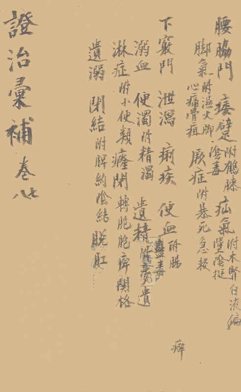 证治汇补  卷7、8 封面