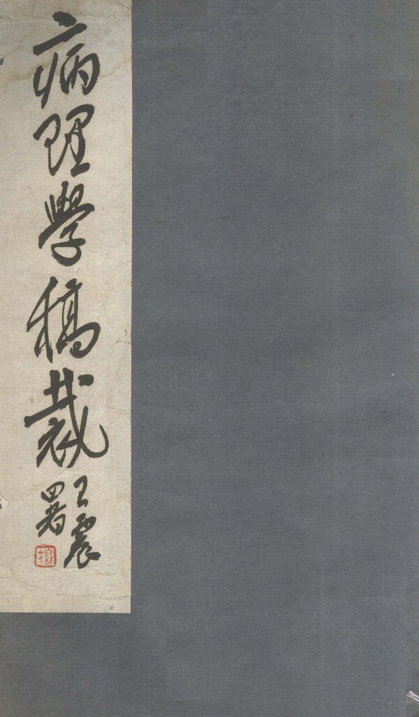 病理学稿裁  初稿初裁后编 封面
