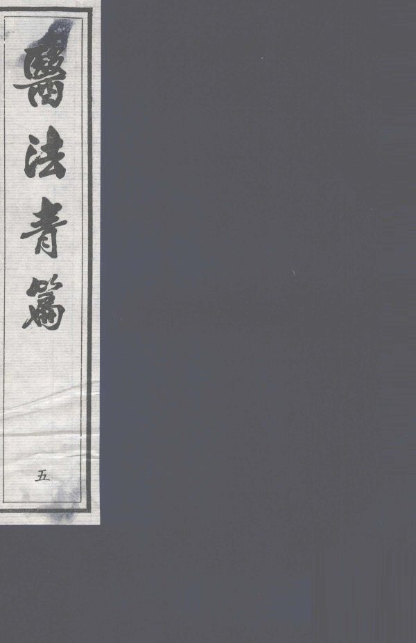 医法青篇  卷5 封面