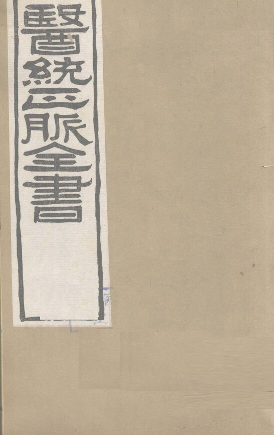 医通正脉全书  卷15-19 封面