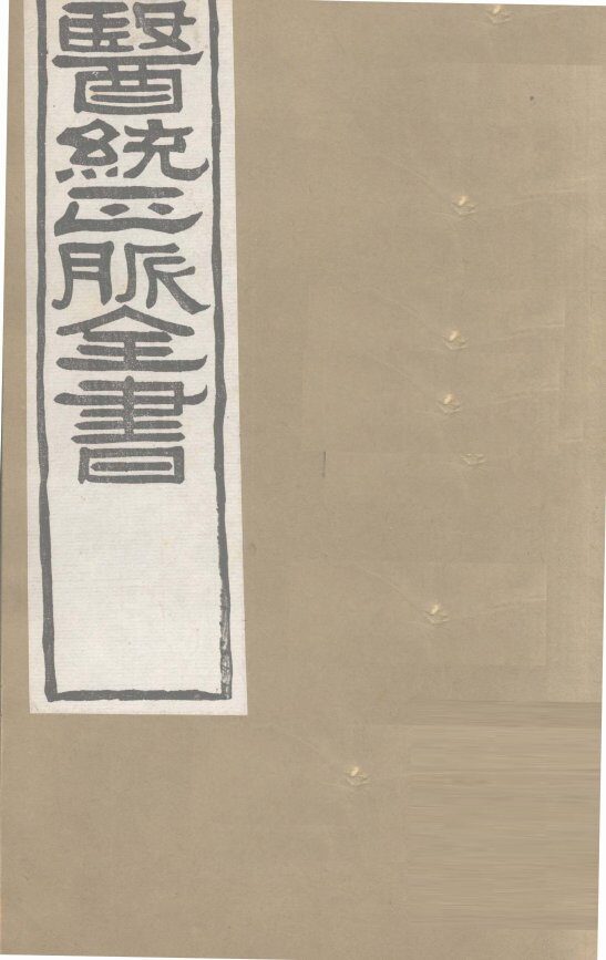 医通正脉全书  甲乙经卷7 封面
