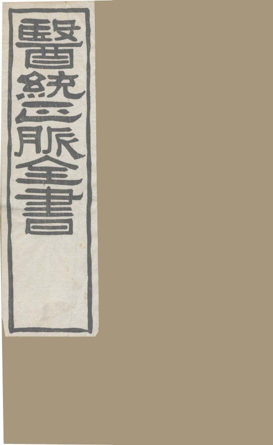 医通正脉全书  医星元戎 封面