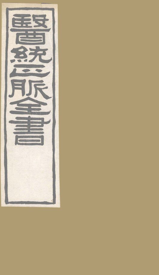 医通正脉全书  外科精义  卷上 封面