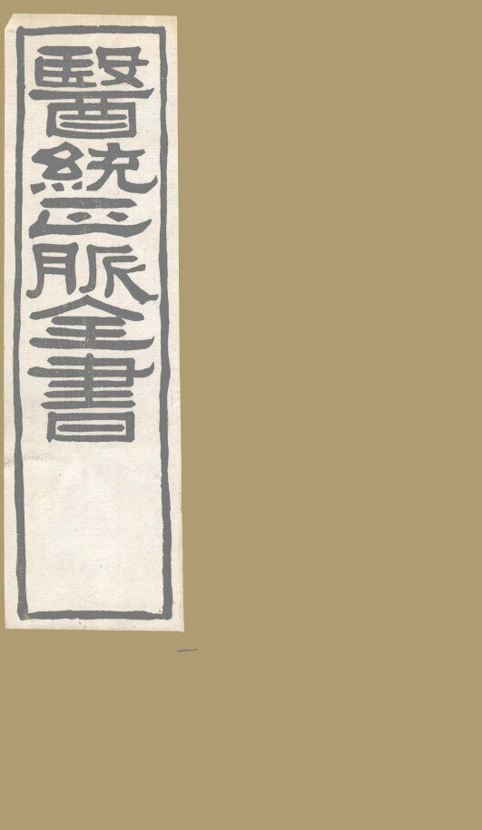 医通正脉全书  证治要诀类 封面